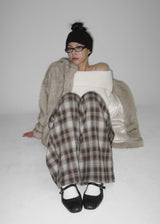 [MADE] Wesh Napping Check Banding Pants