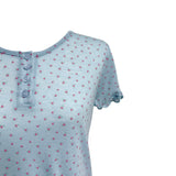 (3color) Mini Flower Wave Short Sleeve Tee