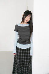 tencel color layered top(4colors)