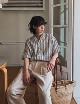 Marid Linen Two-Tuck Slacks