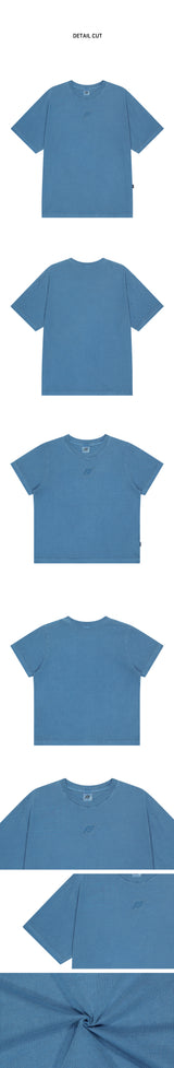 エッセンシャルピグメントTシャツ BLUE