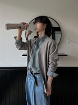 Libern tuck denim pants