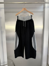 Sagging wide track pants
