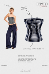 Lua Stripe Strap Tube Top