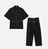 【Setup】Aiden Solid Linen Denim Setup