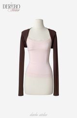 Pink chocolate mousse long-sleeve t-shirt