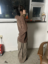 (3colors) cuty prison knit hoodie
