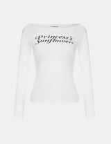 プリンセスサンフラワーレタリングTシャツ