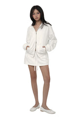 [ Pre-order ] ベーシックロゴローライズスウェットスカート White
