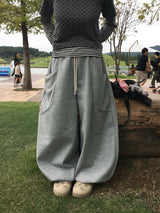 マイルカーブド ツーポケット スウェットパンツ (6c)