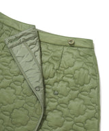 Women’s Clover Heart Quilted Wrap Mini Skirt Olive