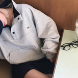 [BELLIDE MADE] ルーズフィットカラーリングプラケットトレーナー