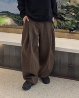 Marel One-tuck Wide Cotton Pants