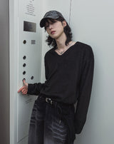 Robben Mohair Deki V-neck Knit