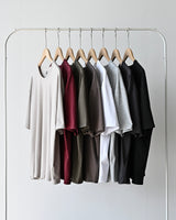 AC モダルUネックショートスリーブTシャツ