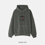 LMN サンディエゴエンブロイダードピグメントオーバーサイズフィットフーディー (4 colors)