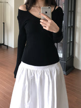 Rubin off-shoulder knitwear (2 colors)