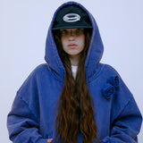 Plain Logo Ball Cap (NAVY)