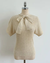 Landy Two-Way Ribbon Tie Ribbed Knit