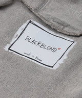 BBD ヴィンテージ クラッシュ フード デニム ジップアップ ジャケット (Vintage Gray)