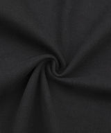 フロントレタリングフードジップアップ - Black