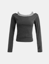 Romi Two-Layer Stripe Tee