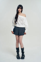 VCF CRY ONE OFF SHOULDER SWEAT SHIRT