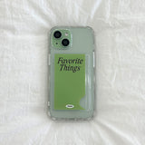 [Jelly] favorite things(green) Card pocket case