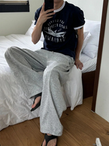 [4SEASON]サイドストラップタックスウェットパンツ(5color)