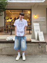 センドウォッシングオーバーバミューダパンツ