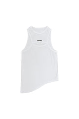 VIVI UNBALANCED SLEEVELESS TOP / WHITE