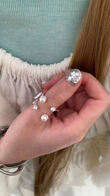 Pearl piercing 2layered ring