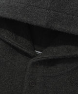 Bouclé Jersey Hoodie Charcoal