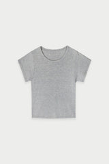ラベルベーシックTシャツ_gray