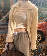 Poggle knit zip-up - zipup