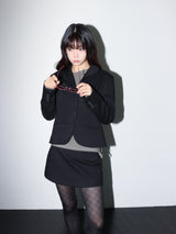 クラシックパッデドミニスカート (BLACK)