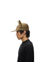 6CRAYON Army Green Pleated Flat Brim Mickey Cap