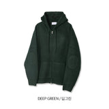 No.1076 M KNIT hood ZIP-UP (7color)