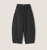 Cottie Flip Back Pocket Curved Cotton Pants