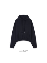 Semi-cropped hoodie 5COLOR