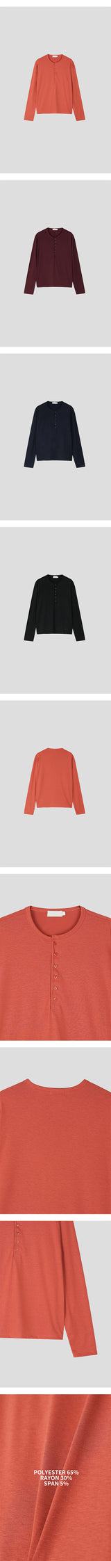 Color henry neck long sleeves(8color)