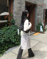 モヘア ボタン Vネック ニット