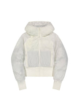 Reversible Check Padded Jacket / Ivory