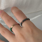レターリング / [CCNMADE] LETTER RING 2 (NAVY)