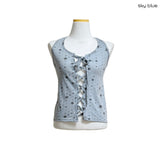 (3color) Star Lace-Up Halter Sleeveless Tee