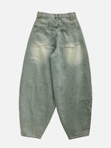 Ramie Brush Balloon Denim Pants 5C