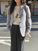 [MADE] [Wool Napping] Winter Warm ピンタックワイドスラックス