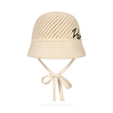 New Wave Varzar Punching Knit Bonnet Hat Natural