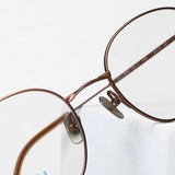 Knouun Round titanium glasses CODE. 101. A PinkBrown