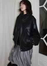 BOMBER LEATHER JACKET